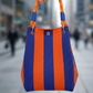 👜✨ Borsa secchiello in maglia – righe chic, capiente, perfetta per le vacanze!