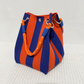 👜✨ Borsa secchiello in maglia – righe chic, capiente, perfetta per le vacanze!