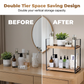 Versatile 2-Tier Wooden Organizer Rack