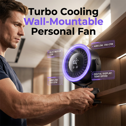 Ventilatore personale da parete alimentato tramite USB