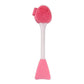 Pennello e detergente per maschera viso in silicone 2-in-1