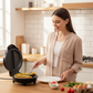 🍳 50% DI SCONTO ORA! 🔥 Piastra Elettrica Multifunzione Antiaderente per la Colazione – Superficie antiaderente, riscaldamento uniforme e cottura versatile – Perfetta per pancake, uova e colazioni complete 🥞