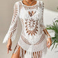 🧶 LIMITED-TIME 50% OFF! ✨ Crochet Beach Cover-Up – Bohemian, Tassels, Adjustable 🏖️