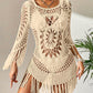 🧶 LIMITED-TIME 50% OFF! ✨ Crochet Beach Cover-Up – Bohemian, Tassels, Adjustable 🏖️