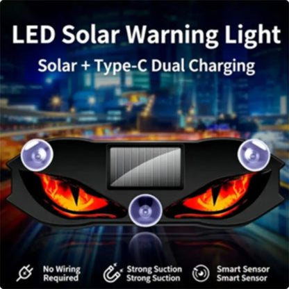 Luce di Avvertimento LED per Auto ad Energia Solare