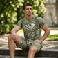 🎉 Saldi 2026 — Oltre 33.000 Venduti! 👕 Set T-Shirt e Pantaloncini da Uomo con Stampa Denim Finto 🧢