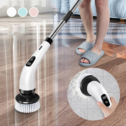 🧽Spazzola Elettrica per Pulizia 8-in-1 🏠 - 8 Testine Intercambiabili | 2 Velocità & Wireless | Ideale per Casa, Bagno e Cucina | Autonomia 90 min | 50% DI SCONTO 💦