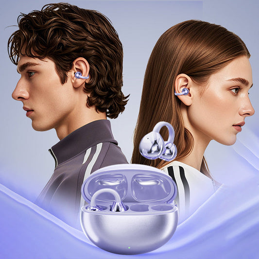 Auricolari Open Ear a Clip Bluetooth 5.4 con Cancellazione del Rumore