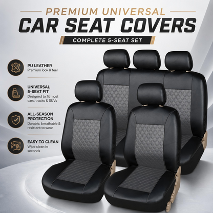 Set coprisedili universali per auto in pelle PU