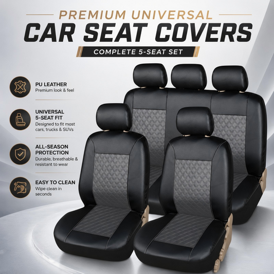Set coprisedili universali per auto in pelle PU