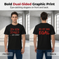 T-shirt nera da uomo casual a maniche corte con slogan tedesco divertente