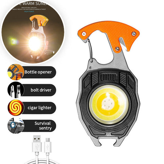 🔦🛡️ Mini Self-Defense LED Keychain – Super Bright, Strobe Mode, USB-C – Safety & Light in One! ✨
