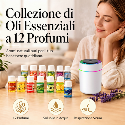 🔥Offerta Limitata -50%！🎁🌺Il profumo fresco ti solleva l'umore！🌷Set da 12 Oli Essenziali Idrosolubili