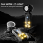 Ventilatore rinfrescante pieghevole ad alta velocità con luce LED