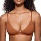 Bralette a triangolo da donna senza ferretto con supporto effetto gel