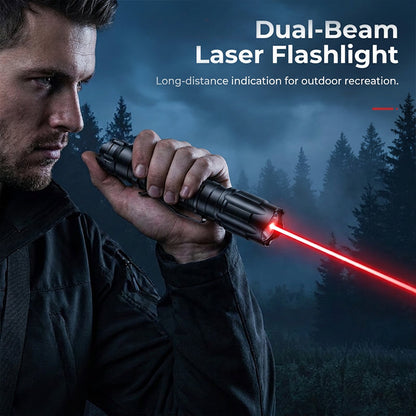 Torcia laser portatile ricaricabile rossa e verde