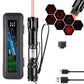 Torcia laser portatile ricaricabile rossa e verde