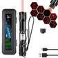 Torcia laser portatile ricaricabile rossa e verde