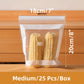 📦💪 Sacchetti trasparenti rinforzati a doppia chiusura – Perfetti per conservare alimenti freschi e sicuri! 🔒🥨