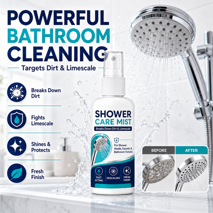 🚿✨ Spray anticalcare ad azione rapida – Rimuove il calcare in un attimo da docce e rubinetti! 💪🧼