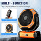 Ventilatore portatile da campeggio multifunzionale per esterni