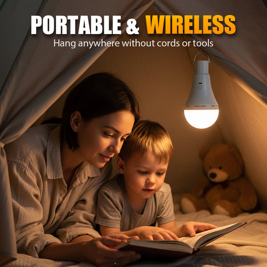 Lampada LED da campeggio portatile e ricaricabile