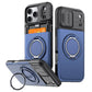 Cover Antiurto per iPhone con Porta Carte – Protezione Rinforzata, Copertura Fotocamera Scorrevole