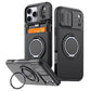 Cover Antiurto per iPhone con Porta Carte – Protezione Rinforzata, Copertura Fotocamera Scorrevole