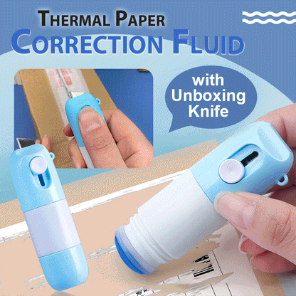 ⚡PRENDI 2 AL PREZZO DI 1⚡Liquido correttore per carta termica con taglierino
