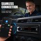 🎶 Autoradio Bluetooth 5.0 con Lettore MP3 - Audio Hi-Fi FLAC/APE | 2 Porte USB | Chiamate in Vivavoce | Controllo Tattile | Luce Bianca/Rossa | Telecomando al Volante | Ideale per Auto & Viaggi 🚗