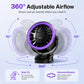 Ventilatore USB Portatile con Display Digitale