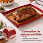 🔥Tappetino da forno in silicone 2 in 1 con vassoio a scatto – Tappetino riutilizzabile antiaderente per cottura al forno, arrosti e preparazione dell’impasto