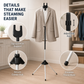 👔SCONTO 50% ORA! Supporto Regolabile per Vaporizzatore di Abiti, Treppiede Pieghevole Porta Vestiti, Supporto Stabile ad Altezza Regolabile per Stiratura a Vapore e Cura dei Capi