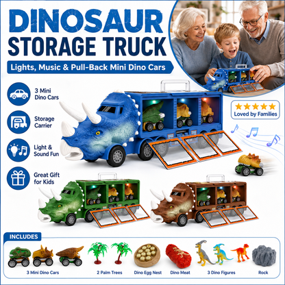🦖Camion interattivo di dinosauri – Divertente giocattolo per bambini ✨