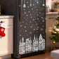 🏠🎅 Set di Decalcomanie per Vetri – Villaggio di Natale – Decora le Finestre con Case, Alberi e Pupazzi di Neve! ❄️🌟