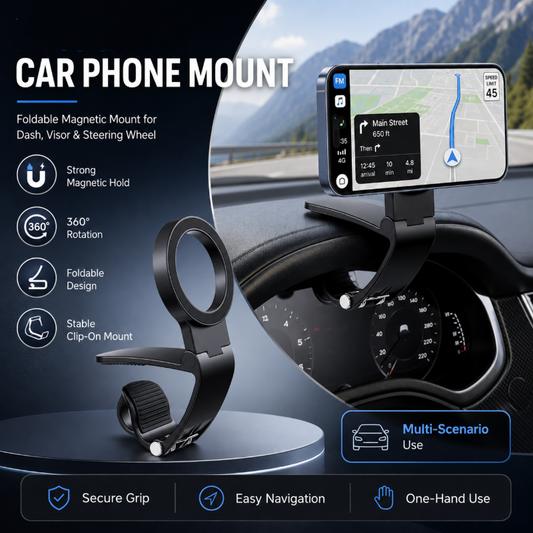 Supporto Magnetico Pieghevole Universale per Auto