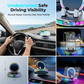 📱 Supporto per telefono da auto RGB ✅ Bloccaggio automatico e ricarica wireless | Guida sicura con una sola mano 🚗