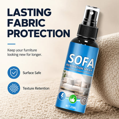 🛋️✨No‑Rinse Fabric Cleaner Spray – Just spray & wipe – no water, no rinsing. Perfect for sofas, carpets & upholstery – fresh in minutes! 🧼💨