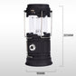 Lampada da campeggio a energia solare con braccio retrattile