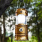 Lampada da campeggio a energia solare con braccio retrattile