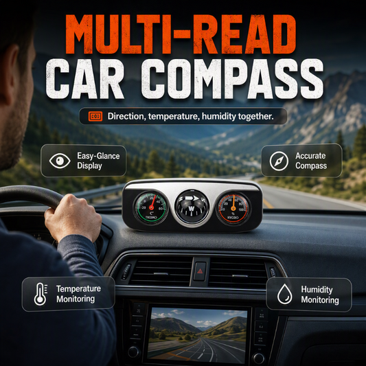 🔥Offerta Speciale -50% OFF🚗Bussola Multifunzione per Cruscotto Auto