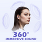 🎧 Auricolari Bluetooth Open-Ear a Clip ✨ | Design Ergonomico Senza Pressione all'Orecchio 👂 | Audio Surround con Anti-Dispersione 🎶 | Autonomia 8-10 Ore e Comandi Touch 🔋