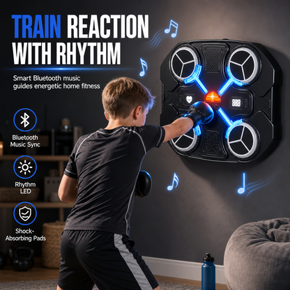 Bersaglio da Boxe Musicale Elettronico per Bambini con Allenamento Ritmico dei Riflessi per Fitness a Casa e Antistress