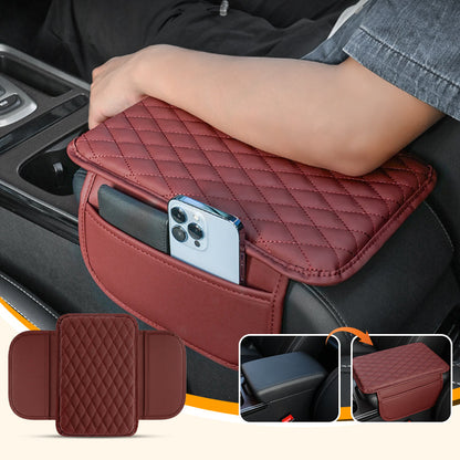 Cuscino rialzo universale in ecopelle per il vano portaoggetti del bracciolo dell'auto