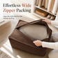 🧺Fodera per sgabello contenitore: riempibile con indumenti, portata 100 kg, cerniera larga, lavabile, 45x45x23 cm