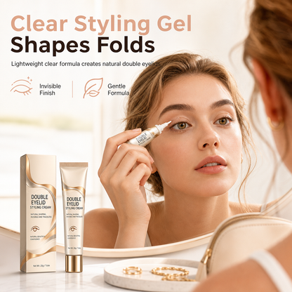 👁️50% DI SCONTO ORA! Crema modellante per la piega palpebrale – Gel invisibile a lunga tenuta, formula delicata e trasparente per palpebre incappucciate e asimmetriche