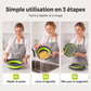🔥 OFFERTA LIMITATA: -50%! 🥗 Colapasta Pieghevole Multifunzione – Scolatore con Base di Drenaggio, Compatto e Pratico per la Cucina ✨
