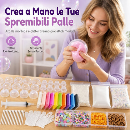 🔥 -50% Offerta Limitata! Kit per Creare Palline Squeeze Fai-da-te – Divertimento Creativo Senza Perdite 🎁