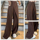 Pantaloni a gamba larga a tutta lunghezza con patchwork irregolare alla moda da donna